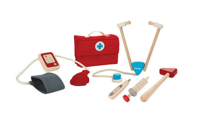 Drewniany zestaw małego lekarza, Plan Toys 3451