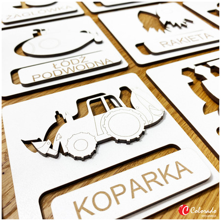 Układanka Tematyczna– Środki Transportu