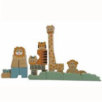 Drewniane klocki konstrukcyjne -Dżungla | Egmont Toys®