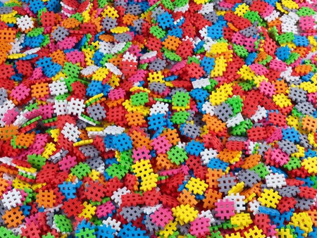 Klocki konstrukcyjne Wafle Mini - Zestaw 500 elementów