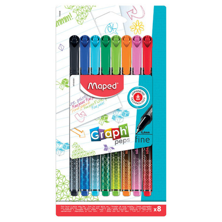 Cienkopis Graph Peps Deco 8 szt Blis.
