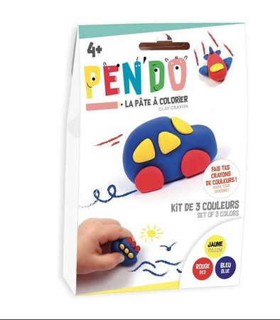 Masa do tworzenia kredek 3x30 g Pojazdy