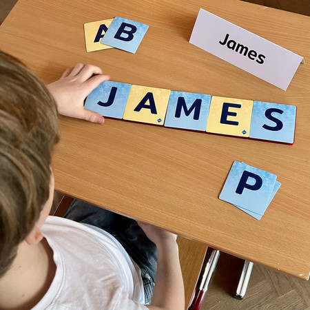 COBLO, nakładki na klocki  - Duże litery 60 szt