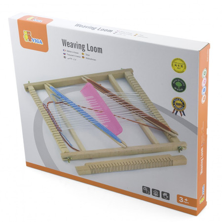 Drewniane krosno tkackie dla dzieci 40x30cm