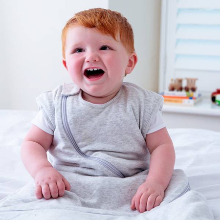 Śpiworek z rękawami Purflo 3-9 m. Szary