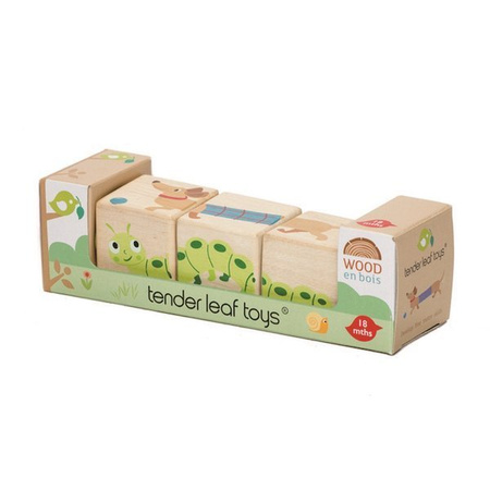 Drewniana układanka, twist - Zwierzątka, Tender Leaf Toys