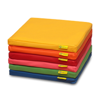 Poduszki kwadratowe EKOSKÓRA bez nadruku zestaw 6 szt