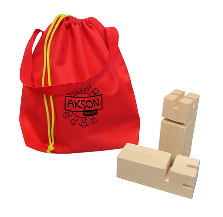 Worek z uchwytem pokrowiec Wieża Dźwig CZERWONY