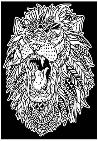 Kolorowanka Welwetowa 29,7x21 Ryk Lwa