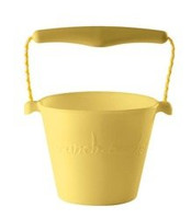 Składane wiaderko do wody i piasku Scrunch Bucket - Pastelowy żółty