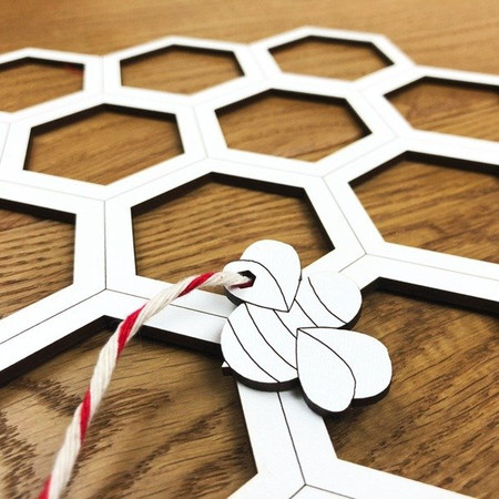 Drewniana przeplatanka - Plaster Miodu