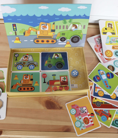 TOOKY TOY Układanka Edukacyjna Magnetyczne Pudełko dla Dzieci 80 el.