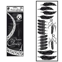 Naprasowanka welwetowa Czarna Pióra