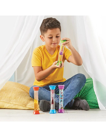 Learning Resources | Sensoryczne tuby fidget, 4 sztuki