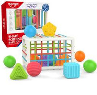 WOOPIE Elastyczna Kostka Sensoryczna Sorter dla Dzieci 13 el.