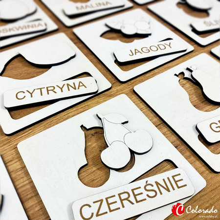 Układanka Tematyczna– Owoce