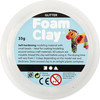 Masa Foam Clay Biała Brokatowa 35 g