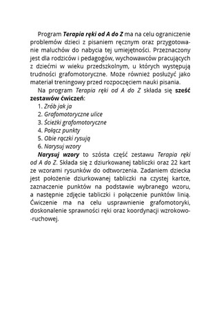 Terapia ręki od A do Z 6 Narysuj wzory