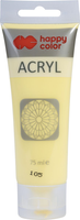 Farba akrylowa 75ml żółty pastelowy Happy Color