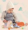 Miękka książeczka dla niemowlaka Lama 218430-Manhattan Toy, zabawki dla najmłodszych