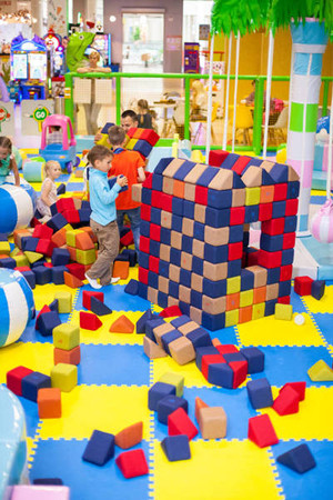 Materiałowe klocki magnetyczne XXL JollyHeap 50 szt. MEDIUM