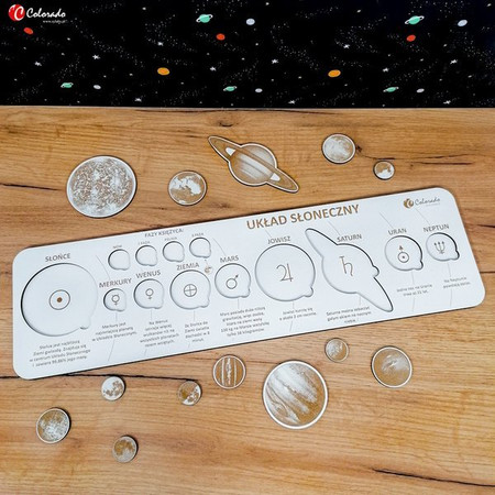 Układanka drewniana Układ Słoneczny