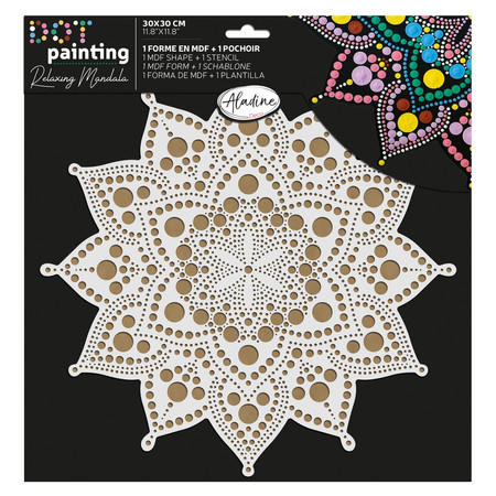 Malowanie kropkami DUO Etniczny 30 cm