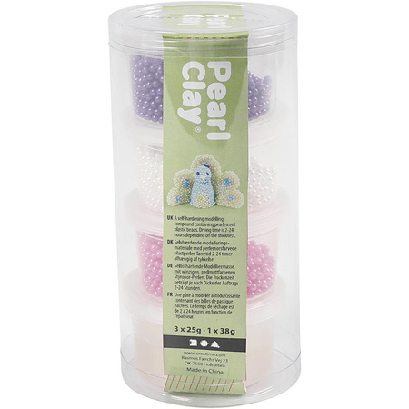 Pearl Clay Różowy, Biały i Fioletowy