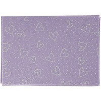 Filc 10 ark. A4 Fioletowy Serca brokat.