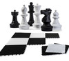 ROLLY TOYS Szachy Plenerowe XXL Gigantyczny Zestaw z Szachownicą 63cm
