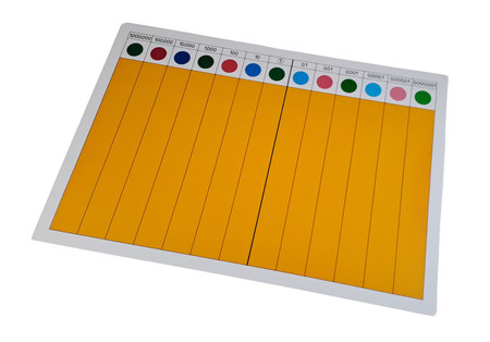 Tablica do dzielenia ułamków dziesiętnych