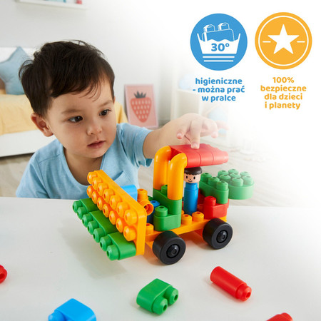 Klocki konstrukcyjne, Kreatywny zestaw startowy, 25 el., 18m+, PolyM