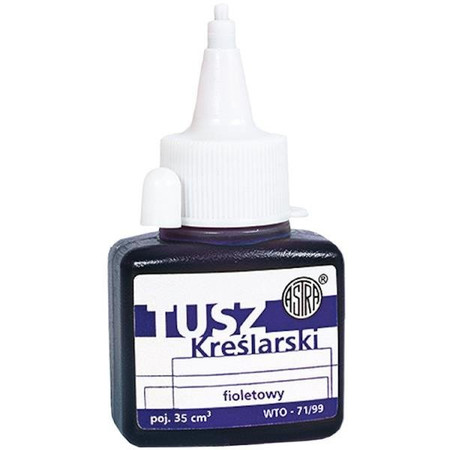 Tusz kreślarski fioletowy 35ml Astra