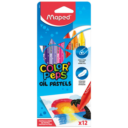 Kredki Colorpeps Pastele Olejne 12 szt
