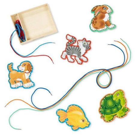 Sznurowanie dla dzieci Zwierzęta do przeplatania Pupile Melissa & Doug 13782