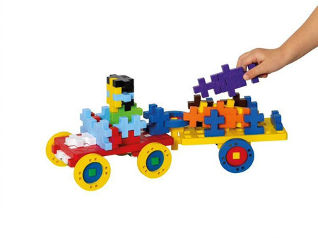 Plus-Plus Midi Basic - Make & GO! - 70 szt. Auto z przyczepą