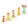 TOOKY TOY Drewniana Gra Zręcznościowa Rzut do Celu Zwierzątka 15 el.
