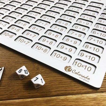 Drewniana tabliczka mnożenia