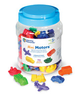 Mini pojazdy do segregowania, liczenia - 72 szt