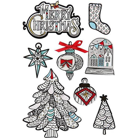 Naklejki 3D Bożonarodzeniowe Motywy
