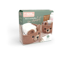 Zestaw do Szydełkowania 2 Koszyki Misie