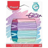 Zakreślacz Fluo Peps Pastel/Brokat 4 szt