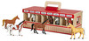 Przenośnia drewniana Stajnia z 8 Figurkami Koni Melissa and Doug 13744-MD