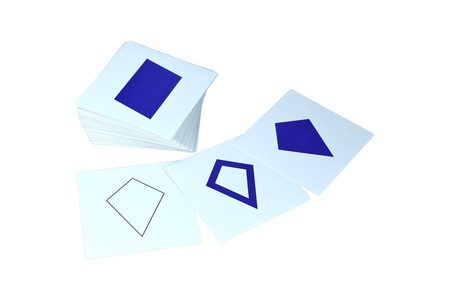 Karty z figurami do komody geometrycznej