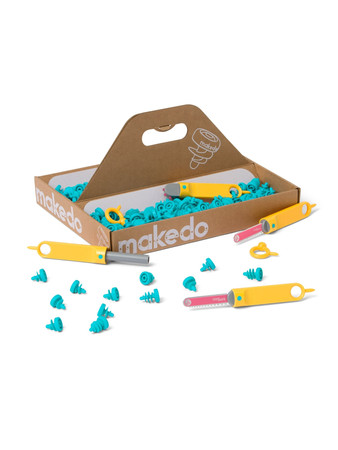 Zestaw narzędzi do konstruowania DIY Makedo - Discover 126 el.