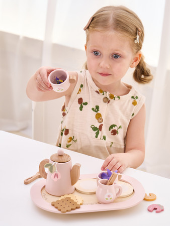 VIGA PolarB Drewniany Zestaw do Herbaty Herbaciana Fantazja