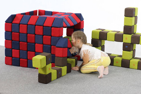 Materiałowe klocki magnetyczne XXL JollyHeap 150 szt. JOY