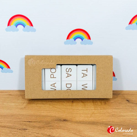 Drewniane domino sylabowe