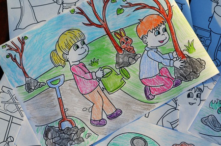 Kolorowanka w rolce Dbam o środowisko Coloresca