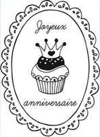 Stempel Babeczka Urodzinowa w Ramce